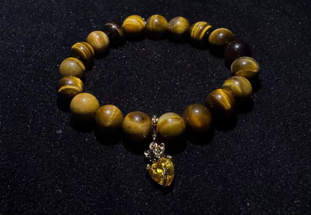 Aetheria Ariste — 10mm Tiger Stone Bead Bracelet