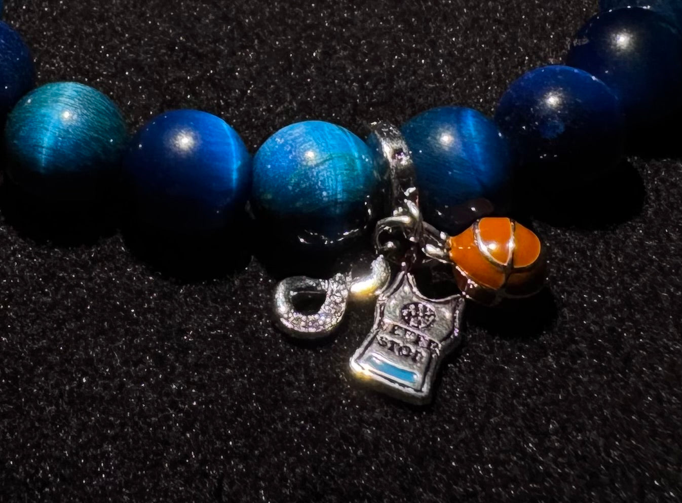 Aetheria Blue Tiger Royale — 10mm Bracelet