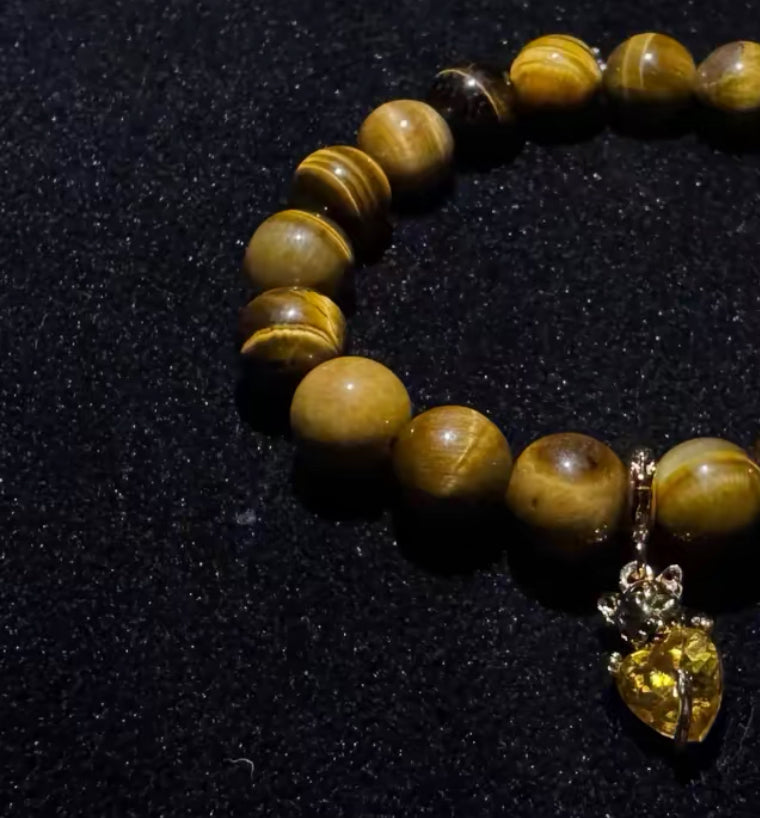 Aetheria Ariste — 10mm Tiger Stone Bead Bracelet