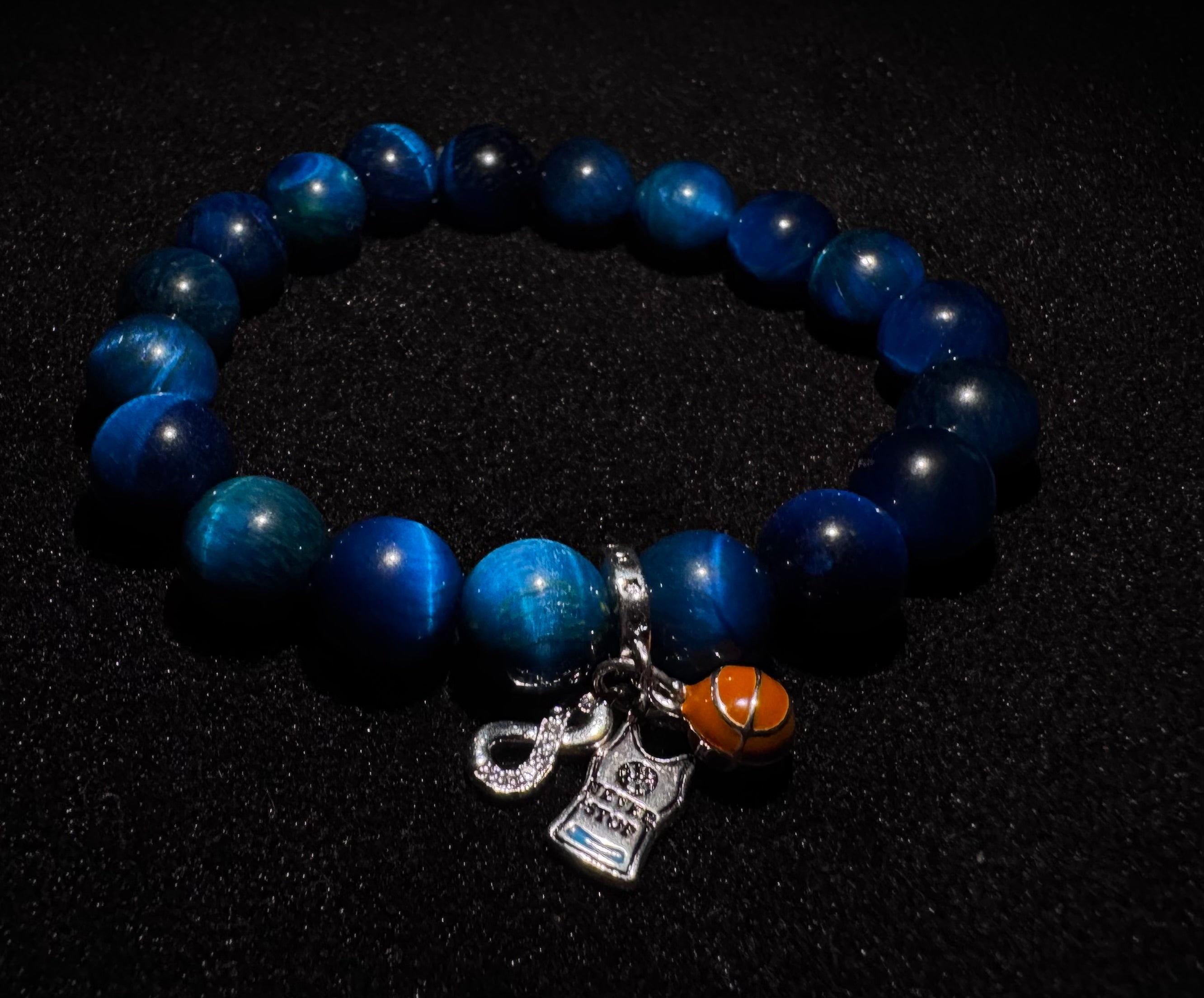 Aetheria Blue Tiger Royale — 10mm Bracelet