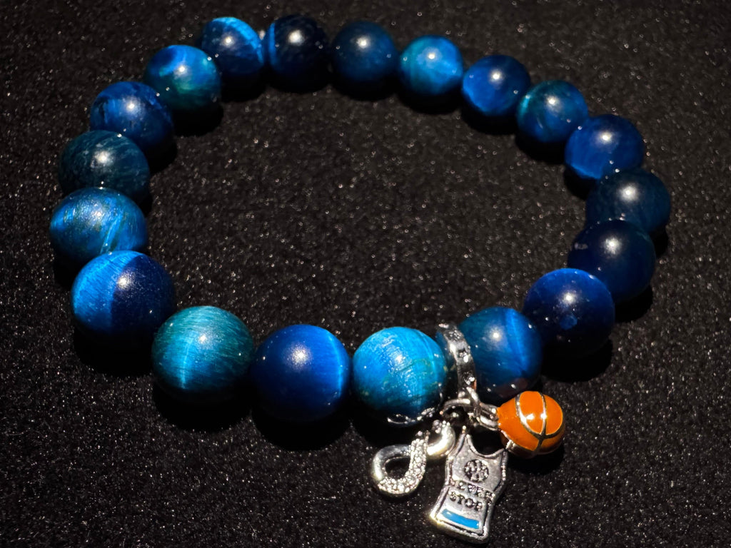 Aetheria Blue Tiger Royale — 10mm Bracelet