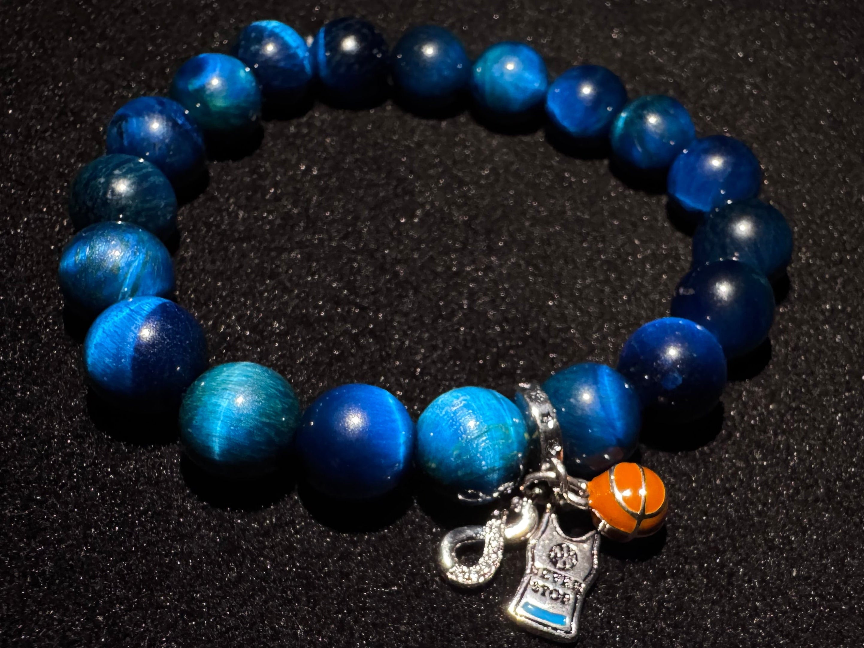 Aetheria Blue Tiger Royale — 10mm Bracelet