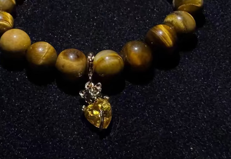 Aetheria Ariste — 10mm Tiger Stone Bead Bracelet