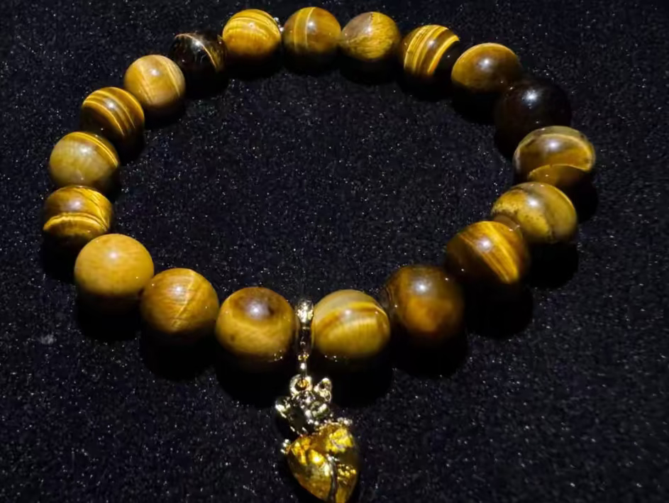 Aetheria Ariste — 10mm Tiger Stone Bead Bracelet