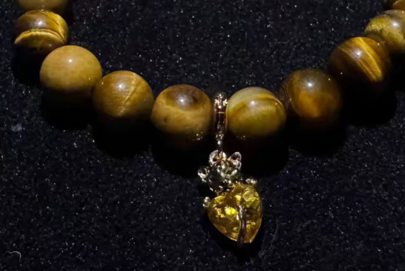 Aetheria Ariste — 10mm Tiger Stone Bead Bracelet